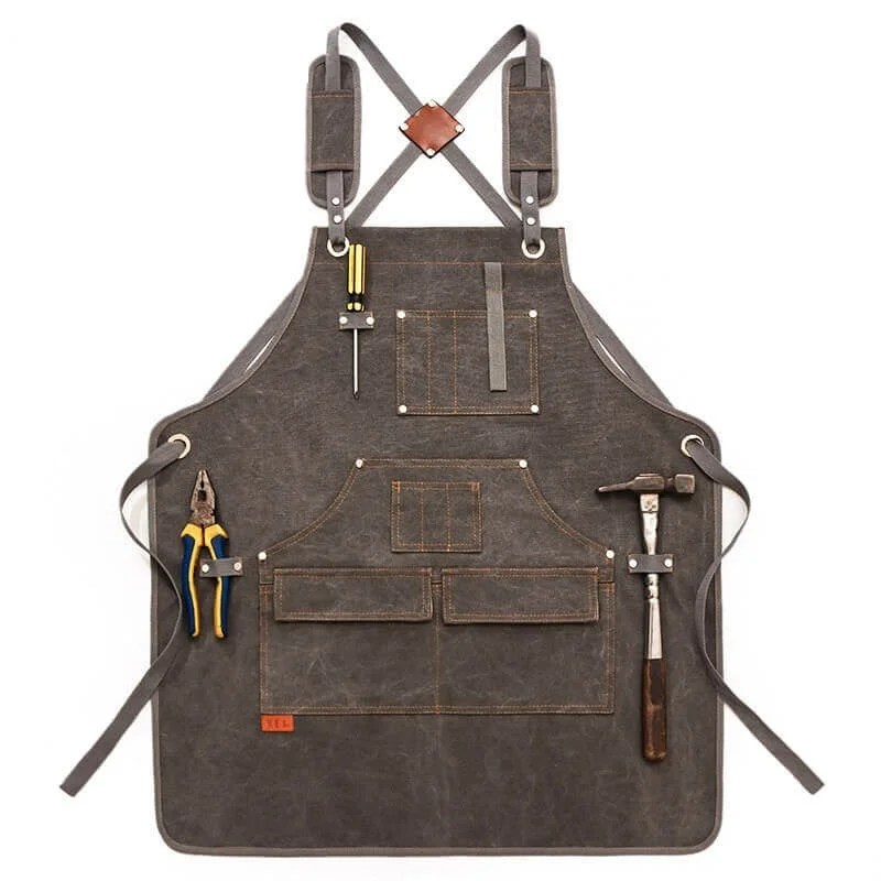Adjustable Barber Apron Grey Color
