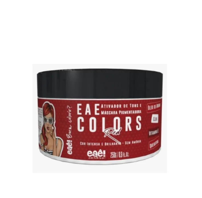 Colors Intensifier Red Tone Activator Tinting Brightness Mask 250g - Eaê Cosmetics