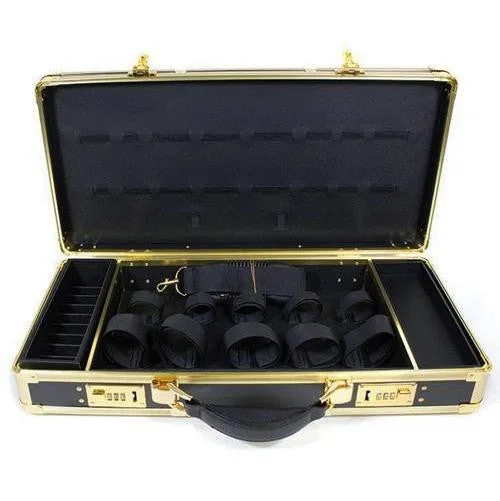 Hairart Black & Gold Barber Stylist Lock Case Organizer