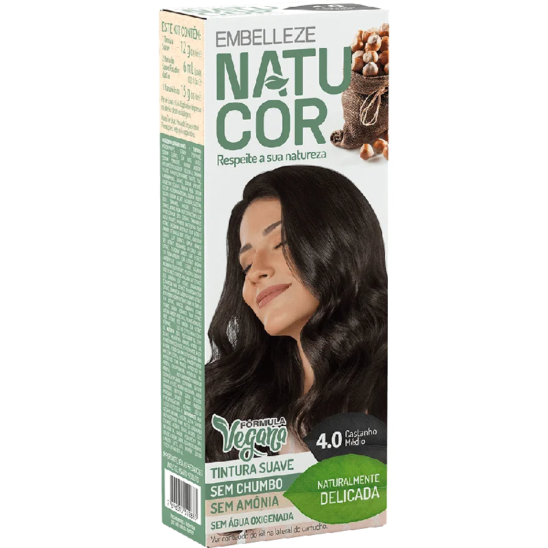 Natucor Hair Dye Naturally Delicate Medium Brown Hazelnuts