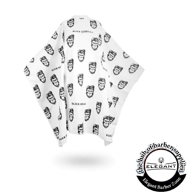 Slick Gorilla Barber Cape White