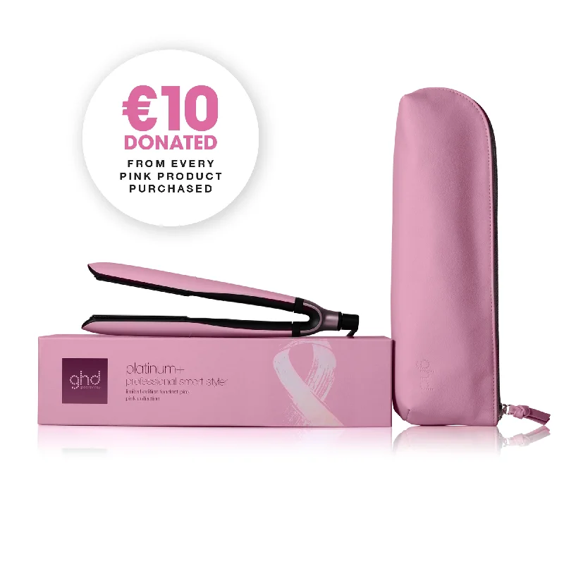 ghd Platinum+ Limited Edition Hair Straightener - Fondant Pink Charity Edition