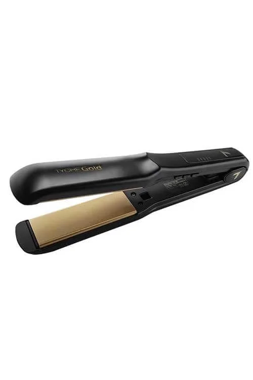 Tyche Gold Double Coated Gold Ceramic Flat Iron